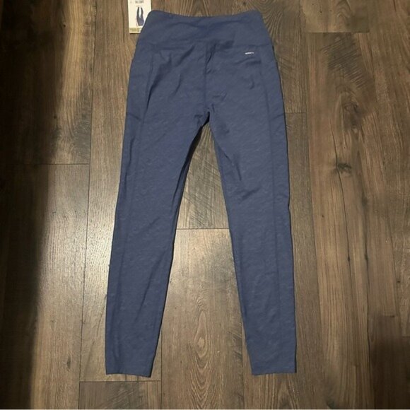 Mondetta Performance Luxury High Waist Leggings Navy Blue Size M Activewear - Picture 3 of 11